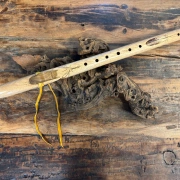 Gebetsflöte in F-Moll | Adler Windblock | Eichenholz | Miguel Medina