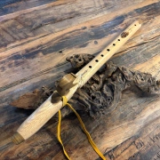 Gebetsflöte in F-Moll | Adler Windblock | Eichenholz | Miguel Medina