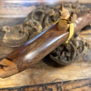 Gebetsflöte in E-Moll | Flügel Windblock | Mahagoni | Miguel Medina