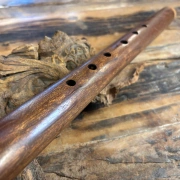 Gebetsflöte in E-Moll | Flügel Windblock | Mahagoni | Miguel Medina