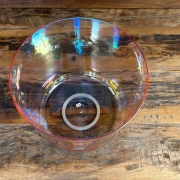 Alchemie Kristallklangschale in D3 (-1) | Clear Chakra Pink | 432 Hz