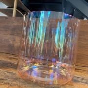 Alchemie Kristallklangschale in D3 (-1) | Clear Chakra Pink | 432 Hz