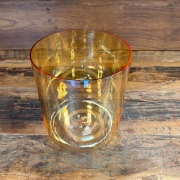 Alchemie Kristallklangschale in B(H)3 | Clear Chakra Orange | 432 Hz