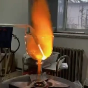 Alchemie Kristallklangschale in B(H)3 | Clear Chakra Orange | 432 Hz