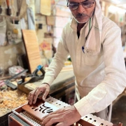 "Radha Peacock Harmonium" | 3.5 Oktaven | Teakholz Edition | 432 Hz