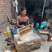 "Radha Peacock Harmonium" | 3.5 Oktaven | Teakholz Edition | 432 Hz