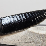 Black Velvet Obsidian Cholla Messer von Kenny Hull | Kräutermesser