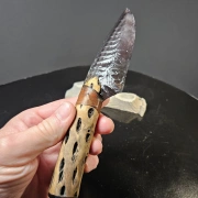 Royal Purple Rainbow Obsidian Cholla Messer von Kenny Hull | Signiert 2025