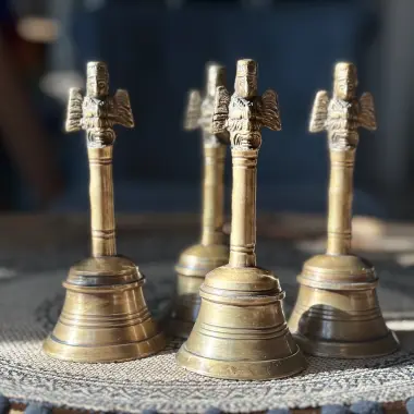Handglocke Garuda aus Indien - Klarer Ritualklang