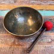 Klangschale mit Blume des Lebens  | ø 26 cm | Ton ~ G2 | Mondton (95,96 Hz)