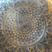 Tibetische Klangschale ø 25 cm Shri Yantra, Ton G