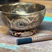 Tibetische Klangschale ø 25 cm Shri Yantra, Ton G