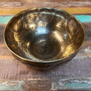 Klangschale mit Yin Yang Baum  | ø 35.5 cm | Ton ~ G3 | Venuston (197 Hz)