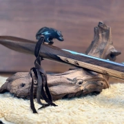 Gebetsflöte in D-Moll | Bären-Windblock | Rosenholz | Miguel Medina