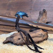 Gebetsflöte in D-Moll | Bären-Windblock | Rosenholz | Miguel Medina