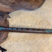 Gebetsflöte in D-Moll | Bären-Windblock | Rosenholz | Miguel Medina