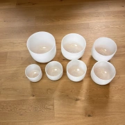 Kristallklangschale | Chakra-Set | 4. Oktave