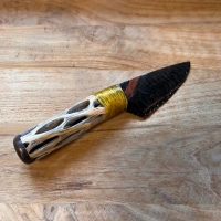 Obsidianmesser | Handgefertigt aus  Kaktusgriff & Mahogany Obsidian