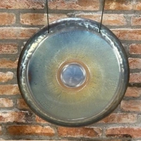 Wom VOX Gong | Handgefertigter Edelstahl-Gong | 50 cm