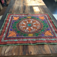 Florales Shipibo Altar Tuch 75 x 65 cm