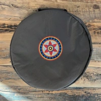 Feelton Nylon Trommeltasche | Schulterriemen | Braun |  ø 40 - 55 cm
