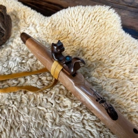 Gebetsflöte in G# - 440Hz | Ahorn Holz |  Meisterstück von Miguel Medina