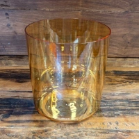 Alchemie Kristallklangschale in B(H)3 | Clear Chakra Orange | 432 Hz