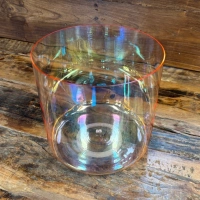 Alchemie Kristallklangschale in D3 (-1) | Clear Chakra Pink | 432 Hz