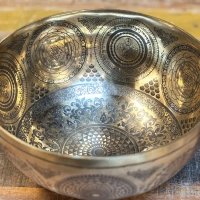 Tibetische Klangschale ø 25 cm Shri Yantra, Ton G