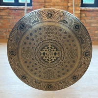 Tempel Gong | Tibetisches OM | ø 70 cm