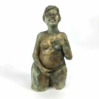 Skulptur | "Goldenes Herz" - Symbol der heiligen Weiblichkeit