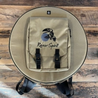 Trommeltasche Nylon mit Rucksackträgern | Camel| geeignet für ø 52, 58 und 60 cm